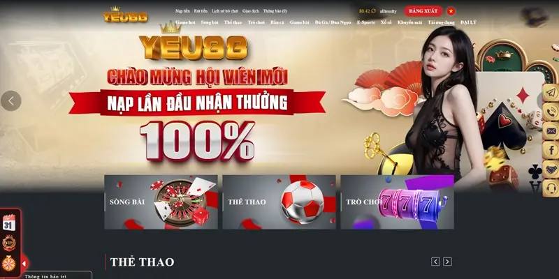 đăng nhập Yeu88