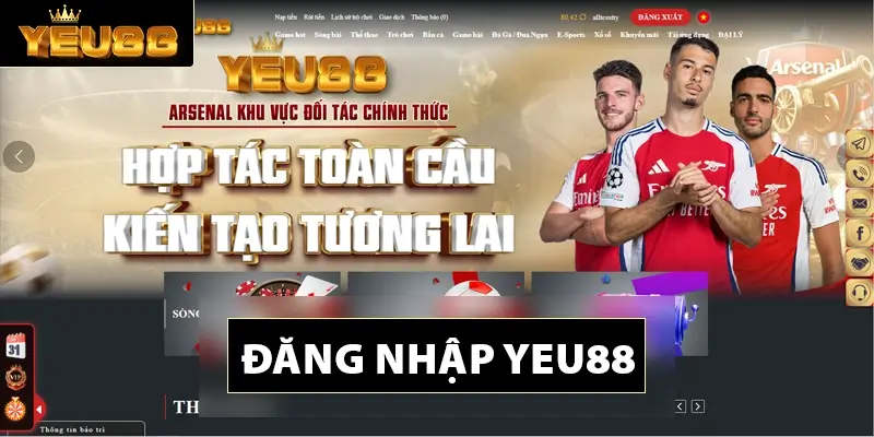 Các bước đăng nhập Yeu88
